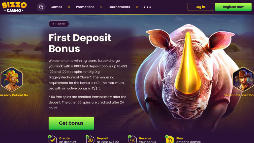 Bizzo casino Bonus Program